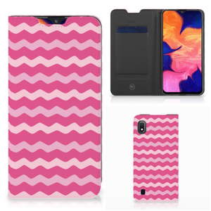 Samsung Galaxy A10 Hoesje met Magneet Waves Pink