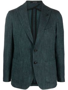 Tagliatore blazer à motif de chevrons - Bleu