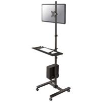 Neomounts FPMA-MOBILE1700 PC/monitor-trolley Aantal monteerbare displays: 1 Display(s) 25,4 cm (10) - 81,3 cm (32) Zwart Zwenkbaar, Roteerbaar, Kantelbaar, In