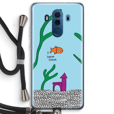 Aquarium: Huawei Mate 10 Pro Transparant Hoesje met koord