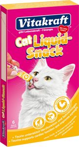 Cat-Liquid snack kip & taurine 6 stuks - Vitakraft