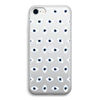 Eyes pattern: iPhone SE 2020 Transparant Hoesje