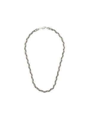 Emanuele Bicocchi collier à design tressé - Argent
