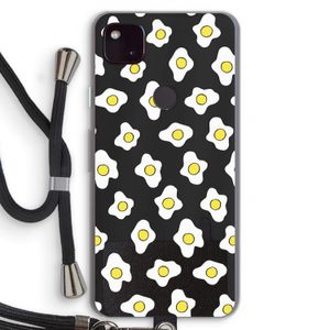 Spiegeleitjes: Pixel 4a 5G Transparant Hoesje met koord