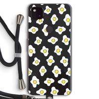 Spiegeleitjes: Pixel 4a 5G Transparant Hoesje met koord
