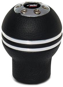 Simoni Racing Pookknop Indigo - Chroom/Zwart Leder SRPK55N