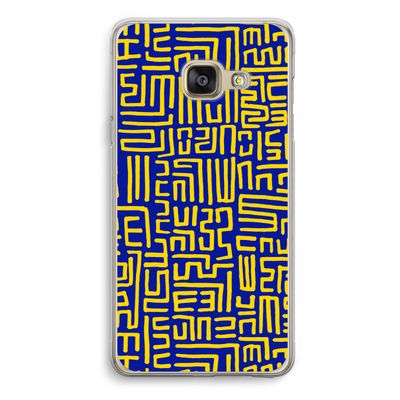 Majorelle Blue Print: Samsung A3 (2017) Transparant Hoesje