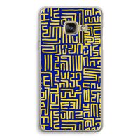 Majorelle Blue Print: Samsung A3 (2017) Transparant Hoesje