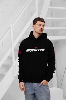 Equalité Arena Hoodie Heren Zwart - Maat L - Kleur: WitZwartOranje | Soccerfanshop