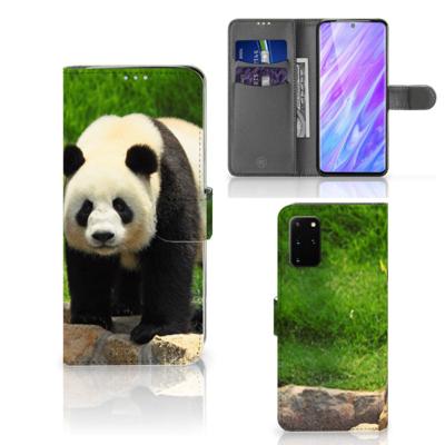 Samsung Galaxy S20 Plus | Telefoonhoesje | Met pasjeshouder | Panda