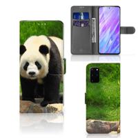 Samsung Galaxy S20 Plus | Telefoonhoesje | Met pasjeshouder | Panda