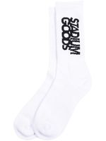 STADIUM GOODS® chaussettes 'White/Black' - Blanc - thumbnail