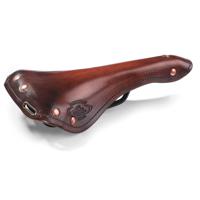 Selle Monte Grappa Zadel veer smal Charleston Sport leer D-bruin