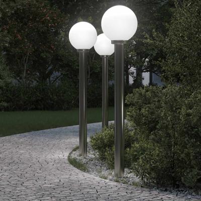 Bolderverlichting 3 stuks 120 cm RVS IP44