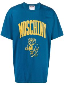 Moschino t-shirt en coton à logo imprimé - Bleu