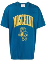 Moschino t-shirt en coton à logo imprimé - Bleu