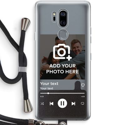 Music Player: LG G7 Thinq Transparant Hoesje met koord