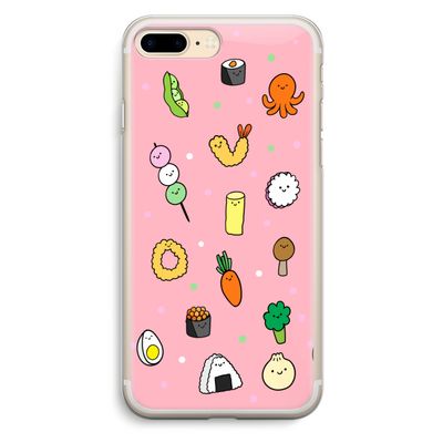 Happy bento friends: iPhone 7 Plus Transparant Hoesje