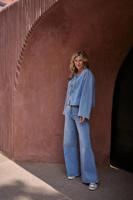 Nukus Broek Ruby | Bleached Denim