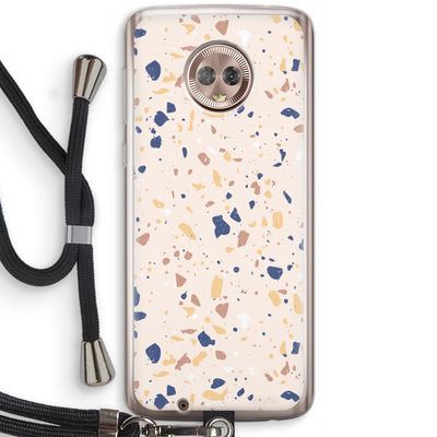 Terrazzo N°23: Motorola Moto G6 Transparant Hoesje met koord