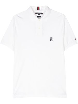 Tommy Hilfiger polo TH Monogram - Tons neutres