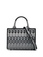 Furla sac cabas à motif monogrammé en jacquard - Noir - thumbnail