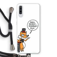 Geen Gezeik: Samsung Galaxy A70 Transparant Hoesje met koord