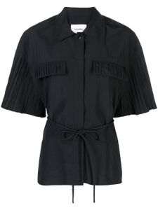 Nanushka chemise Camara en popeline - Noir