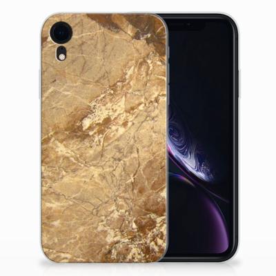 Apple iPhone Xr | TPU | Siliconen hoesje | Marmer Creme