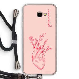 Blooming Heart: Samsung Galaxy J4 Plus Transparant Hoesje met koord