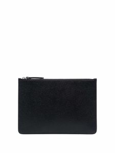 Maison Margiela pochette à logo brodé signature - Noir