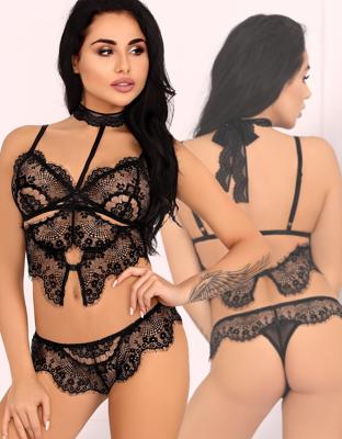 * LIVCO CORSETTI Zwarte lingerie set, Mayenan (L/XL)