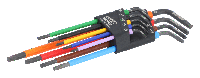 Bahco Torx sleutelset T8 - T40 Stiftsleutels, TORX®, lang, gefosfateerd, gekleurd, metrisch - 9-delig - C1997TORX/9P