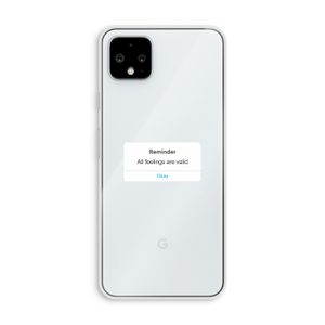 Reminder: Pixel 4 XL Transparant Hoesje