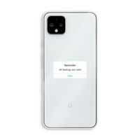 Reminder: Pixel 4 XL Transparant Hoesje