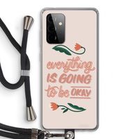 Optimistic flower girl: Samsung Galaxy A72 5G Transparant Hoesje met koord