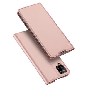 Dux Ducis - Pro Serie Slim wallet hoes - Samsung Galaxy A12 - Rose Goud