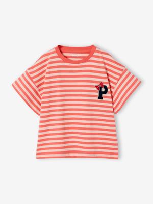 T-shirt voor meisjes met print koraal