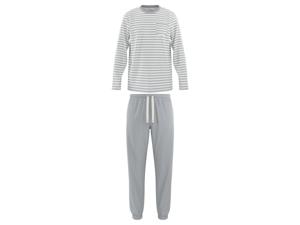 LIVERGY Heren pyjama (Grijs, L)