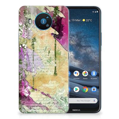 Smartphone hoesje Nokia 8.3 Letter Painting Smartphone hoesje Nokia 8.3 Letter Painting