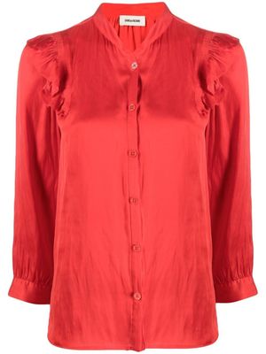 Zadig&Voltaire chemise à volants - Rouge