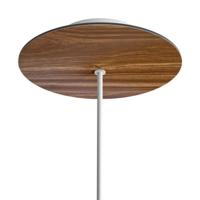 Ronde plafondkap houtkleur minimalistisch 200mm 1 uitgang