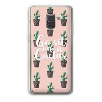 Cactus quote: Samsung Galaxy A8 (2018) Transparant Hoesje