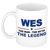 Wes The man, The myth the legend cadeau koffie mok / thee beker 300 ml