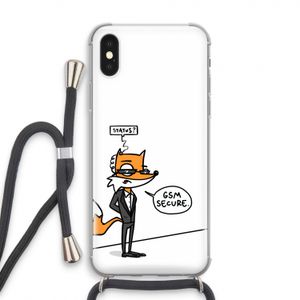 GSM secure: iPhone X Transparant Hoesje met koord