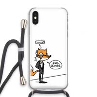 GSM secure: iPhone X Transparant Hoesje met koord