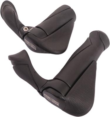 Rst Handvatpaar ergotec mf2 kraton / aluminium 130 + 87 mm - zwart