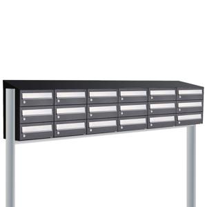 Allux Hive Set 6-Breed, 3-Hoog Met Dak Op Statief Zwart - 40030070_6x3ds