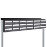 Allux Hive Set 6-Breed, 3-Hoog Met Dak Op Statief Zwart - 40030070_6x3ds