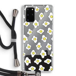 Spiegeleitjes: Samsung Galaxy S20 Plus Transparant Hoesje met koord